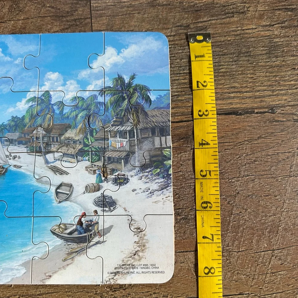 T.S. Shure Pirate Puzzles 2 set, wooden boxed set